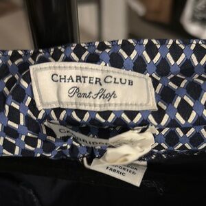 Charter Club Blue and White Patterned capris/ankle pants